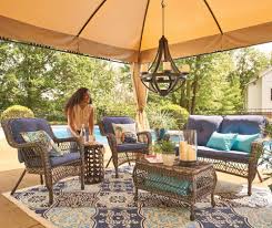 Real Living Westbrook All Weather Wicker Cushioned Patio Settee In 2020 Patio Seating Sets Patio Seating Patio