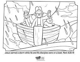 Craft sticks (2 per child) Jesus Calms The Storm Bible Coloring Pages What S In The Bible Jesus Calms The Storm Bible Coloring Bible Coloring Pages