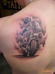 Tatuagem Piloto De Motovelocidade By Csaba Tattoo Tatuagem No Meio Das Costas Tatuagem De Motos Tatuagens