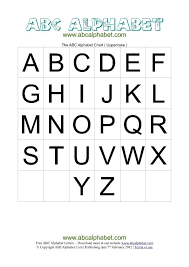 Printable Alphabet Letters Templates Abc Alphabet Chart