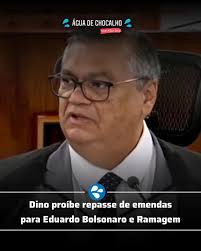 O ministro Flávio Dino, do Supremo Tribunal Federal (STF), decidiu, nesta  quinta-feira(4), em Brasília, proibir a liberação de emendas parlamentares  para os deputados Eduardo Bolsonaro (PL-SP) e Alexandre Ramagem (PL-RJ).  Ambos estão