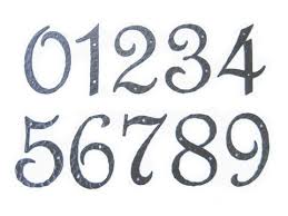 Spanish Mediterranean Rustic Hammered Wrought Iron Address House Numbers An Iron Address Numbers Lettering Fonts Lettering