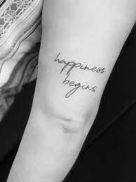 Happiness Begins Brother Tattoos Minimalist Tattoo Minimalist Tattoo Meaning