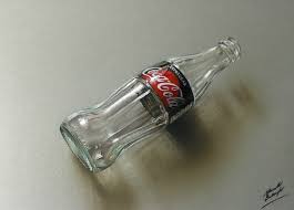 Small lines will create the effect of the bottle seeming to be transparent. Drawing Coca Cola Zero Empty Bottle On Behance