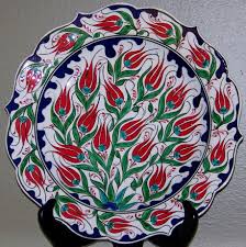 Iznik Tulip Plate Islami Sanat Desenler Tezhip