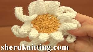 Brown x blue knitted fox trench. How To Knit Daisy Flower Tutorial 16