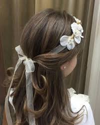 This braided spiral, for example, would definitely be appropriate as a first communion hairstyle. Pin On Xv