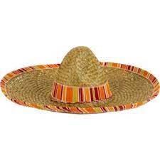 Serape Straw Sombrero 20in X 6in In 2021 Sombrero Mexican Hat Kids Party Supplies