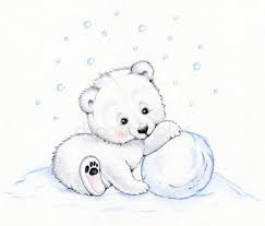 Schattige Ijsbeer Beer Tekening Dieren Tekenen Ijsbeer