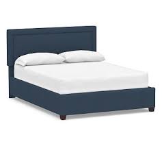 Elliot Square Upholstered Bed Potterybarn Upholstered Beds Bed Furniture Headboards For Beds