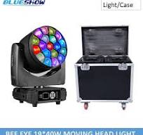 2pcs LED Beam+Wash Big Bees Eyes 19x40W RGBW Zoom Moving Head Light with  fly case DJ Disco Christmas Lights Audience - AliExpress 39