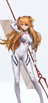 souryuu asuka langley, evangelion: 3.0+1.0 thrice upon a time, goddess of  victory: nikke, neon genesis evangelion, rebuild of evangelion, artist  collaboration, official art, sound, tagme, 10s, 1girl, blue eyes, bodysuit,  breasts, brown