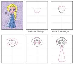 Dibujar el cuerpo completo de una chica manga. Como Dibujar Elsa Frozen Paso A Paso Manualidades