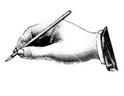 Hand Holding Pencil Pen Vintage Graphic Design Vintage Graphics Artwork
