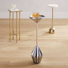 Marble Brass Drink Table Round In 2020 Drink Table Square Tables Side Table Lamps