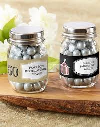65th Birthday Party Favor Ideas Personalized Glass Mason Jar Set Of 12 Birthday Designs 50th Birthday Party Favors 50th Birthday Favors 50th Party Favors