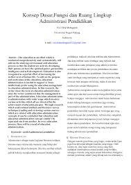 Dalam konteks pendidikan di indonesia, administrasi pendidikan adalah subsistem dari sistem pendidikan nasional. Https Osf Io M2q9b Download Format Pdf