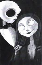 Drawings Of Jack Skellington Sewing Charcoal Art Cartoon Style Drawing Art