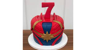 Avenger's superhero birthday cake with captain america hulk wonder woman spiderman superman thor flash iron man black widow design ideas. Captain Marvel Birthday Cake 62 Amazing Cake Ideas For Your Child S Next Birthday Party Popsugar Family