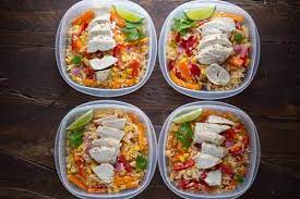 Make Ahead Chicken Fajita Lunch Bowls Recipe Lunch Bowl Lunch Healthy Meal Prep