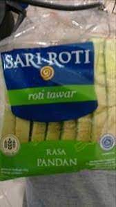 40 gram = 95 kalori. Sari Roti Roti Tawar Rasa Pandan Photo