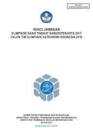 Diharapkan melalui olimpiade ini dapat. Jawaban Osk Geografi 2014