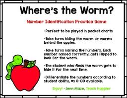 Number Identification Game Wheres The Worm