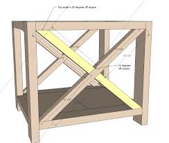 Rustic X End Table Rustic End Tables Farmhouse End Tables Diy End Tables