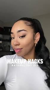 Makeup Hacks: Natural Cat/Fox Eye Tutorial #foxeyemakeup #foxeyelashes  #mascarahacks