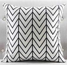 Black And White Geometric Pillow Covers 20 Black And White Geometric Pillow Cover Ideas For Indoor Geometric Pillow Covers Black And White Cushions Cushion Covers