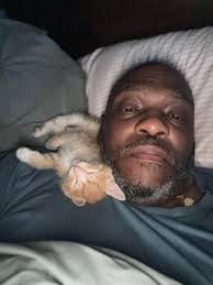 This is my new baby. My other cats I adopted are feral and they don't like  to live in the house, they prefer their life outside where they catch birds  and rats