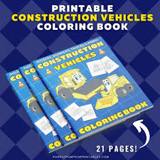 Printable truck coloring pages astonishing little blue free. Printable Construction Vehicle Coloring Book Made By Teachers