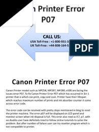 Deliver durable pictures above three hundred a long time by using a mixture of canon's authentic dye ink and right impression papers along with print beautiful photos from outstanding. Canon Printer Error P07 Canon Inc Printer Computing