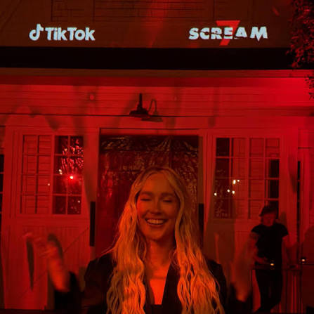 Counting down the days until we all SCREAM!!! @tiktok @screammovies What a  killer night!! 🩸🔪 @emmawillishmu @marissa.marino @annabelleharron