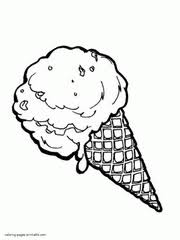 Ice cream is sweet and delicious and makes you happy. 64 Ice Cream Coloring Pages Free Printable Pictures