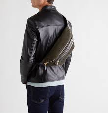 Belt buckles have been used by man since the iron age. Tom Ford Buckley Leather Trimmed Suede Belt Bag Green Tom Ford