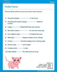 Perfect Tense Free English Worksheet For 3rd Grade Perfect Tense Free English Worksheets Adjective Worksheet