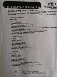 Hai gaes, pada video loker hari ini, kita mau kasih info lowongan kerja dari pt. Lowongan Krja Terbaru Bumn Wilayahcibinong Citerep Lowongan Kerja Garment Cibinong 2018 Lowongan Pertamina Terbaru Desember 2021 Toyonaka Sakana