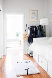 At the foot of each bed, there is a small closet. Alyssa Coscarelli S Williamsburg Apartment Domino Bedroom Furniture Layout Tiny Bedroom Small Bedroom