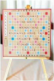 Scrabble Seating Chart Wedding Details 2012 Krista Guenin