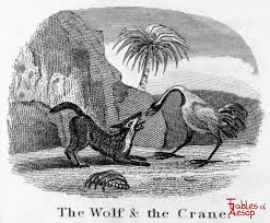 The Wolf and The Crane - Fables of Aesop