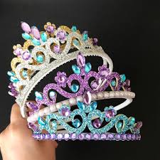 Ariel Crown Purple And Blue Crown The Little Mermaid Crown Ariel Elastic Headband Purple And Blu Turbantes Accesorios Para Cabello De Ninas Turbantes Para Nina