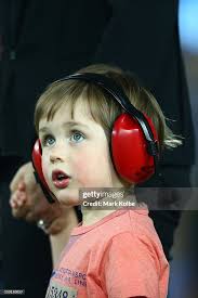 Louis Byron, son of former rugby league player Andrew Johns, looks on...  News Photo