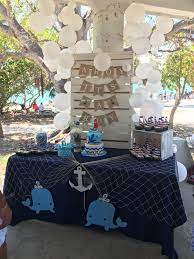 You're about to set sail on one epic adventure to meet the newest member of your crew. Nautical Baby Shower Boy Baby Shower Themes Baby Shower Themes Whales Baby Shower