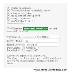 Ssh gratis 20 august 2015 new server singapore and indonesia. Akun Ssh Premium Server Indonesia Exp 25 Agustus 2017 Gratis Belajar Belajar Wirausaha
