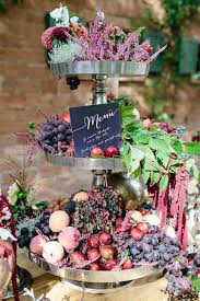 Berry And Autumn Wedding Inspiration Fruit Display Wedding Wedding Inspiration Fall Fruit Wedding
