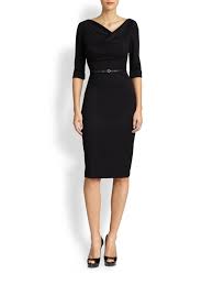 Black Halo Jackie O Three Quarter Sleeve Dress 0 Work Dresses For Women Dresses For Work Dresses With Sleeves