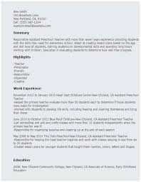 November 10, 2020 | staff writers search programs as a student enrolled in an early c. Preschool Teacher Job Description