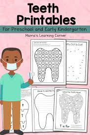 Teeth Activities For Preschool And Kindergarten Childrens Dental Health Month Dental Health Kindergarten Dental Kids