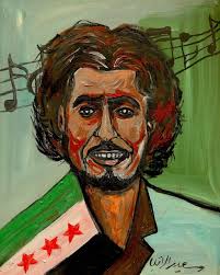 The Art of Revolution عبد الباسط الساروت My Painting in memory of Abdul  Baset al-Sarout . A Syria goalkeeper who became a rebel icon and an artist.  He was known as the "